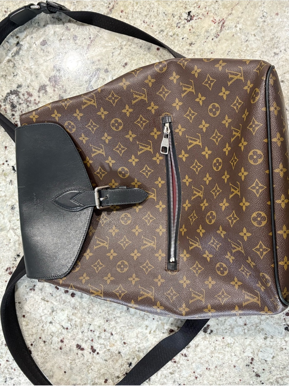 LOUIS VUITTON Monogram Macassar Palk Backpack